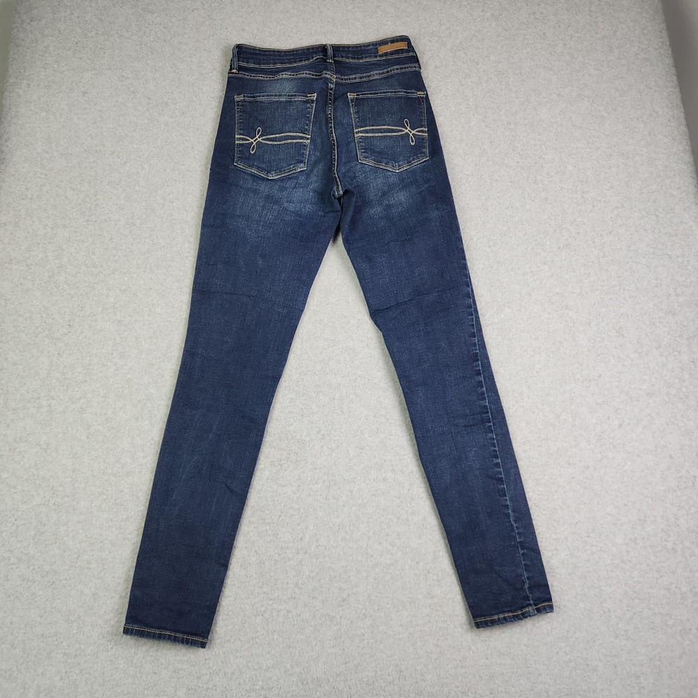 Denizen Levi's Jeans Women 24W Blue Denim High-Rise Dark Wash Stretch Skinny Leg - Picture 3 of 8